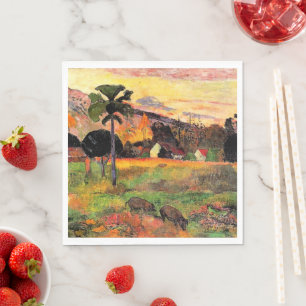 Paul Gauguin berühmtes Bild, Komm her, Serviette