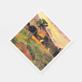 Paul Gauguin berühmtes Bild, Komm her, Serviette (Ecke)