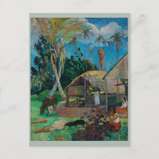 Paul Gauguin Black Pigs Postkarte