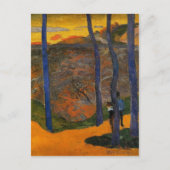 Paul Gauguin - Blaue Bäume Postkarte (Vorderseite)