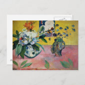 Paul Gauguin | Blume und eine japanische Zeitschri Postkarte (Vorne/Hinten)