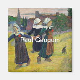 Paul Gauguin Breton Girls Dancing, Pont-Aven Magnet