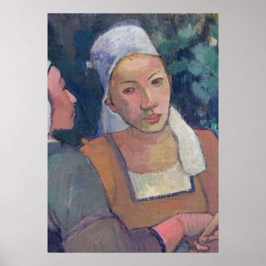 Paul Gauguin | Bretonische Bauern, 1894 (Kanuöl) Poster (Vorne)