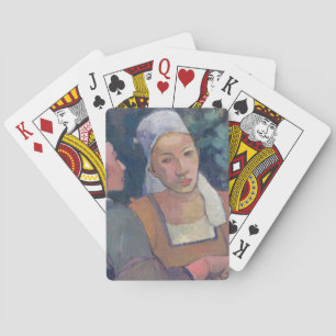 Paul Gauguin   Bretonische Bauern, 1894 (Öl auf Ca Spielkarten