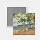 Paul Gauguin By the Seashore, Martinique 1887 ( Magnet (Vorderseite/Rückseite)