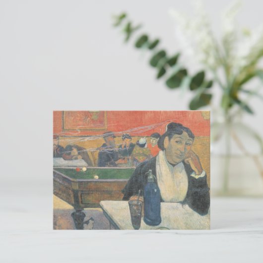 Paul Gauguin | Café in Arles, 1888 Postkarte (Stehend Vorderseite)