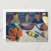 Paul Gauguin - Das Essen / Bananen Dankeskarte (Vorne/Hinten)