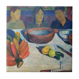 Paul Gauguin - Das Essen / Bananen Fliese