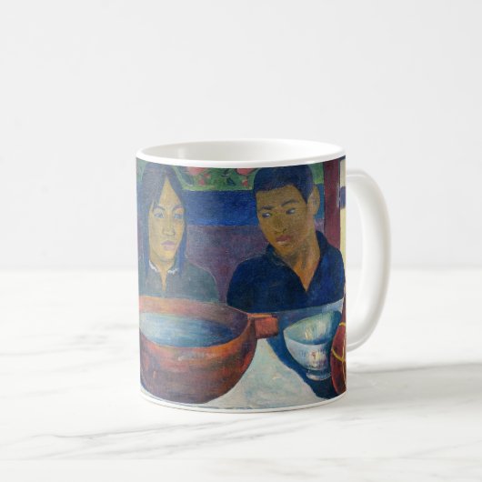 Paul Gauguin - Das Essen / Bananen Kaffeetasse (VorderseiteRechts)
