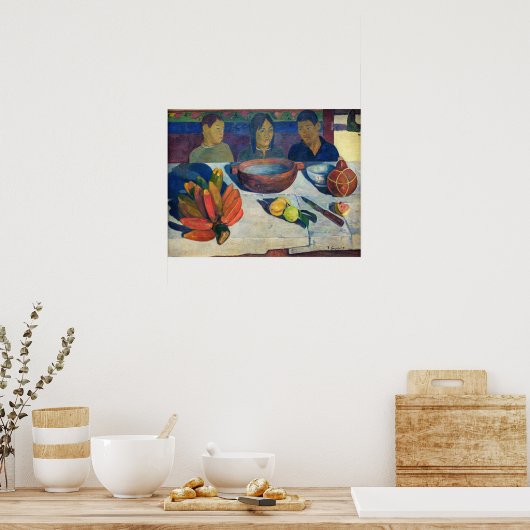 Paul Gauguin - Das Essen / Bananen Poster (Küche)