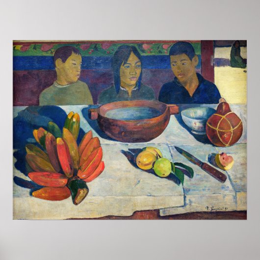 Paul Gauguin - Das Essen / Bananen Poster (Vorne)