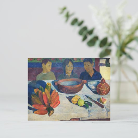 Paul Gauguin - Das Essen / Bananen Postkarte (Stehend Vorderseite)