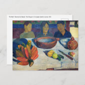 Paul Gauguin - Das Essen / Bananen Postkarte (Vorne/Hinten)