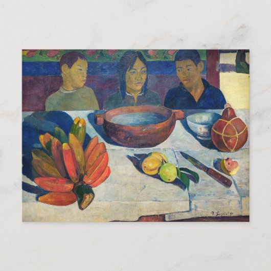 Paul Gauguin - Das Essen / Bananen Postkarte (Vorderseite)