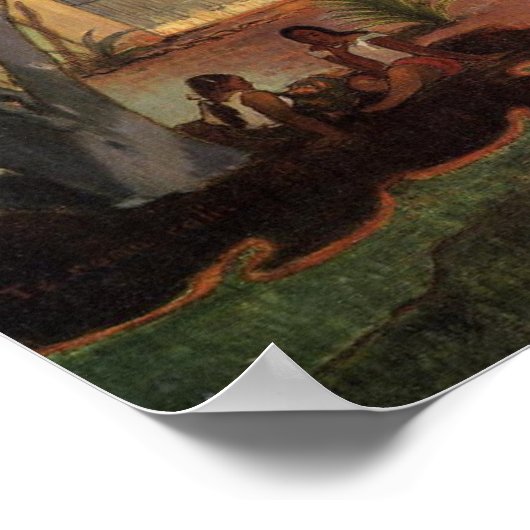 Paul Gauguin Das große Baumposter Poster (Ecke)