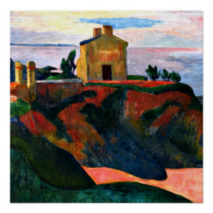 Paul Gauguin, Das Haus in Pan-Du Poster