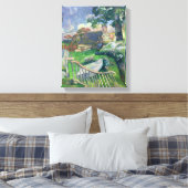 Paul Gauguin | Das Holztor oder, der Schweinehalte Leinwanddruck (Insitu (Schlafzimmer))