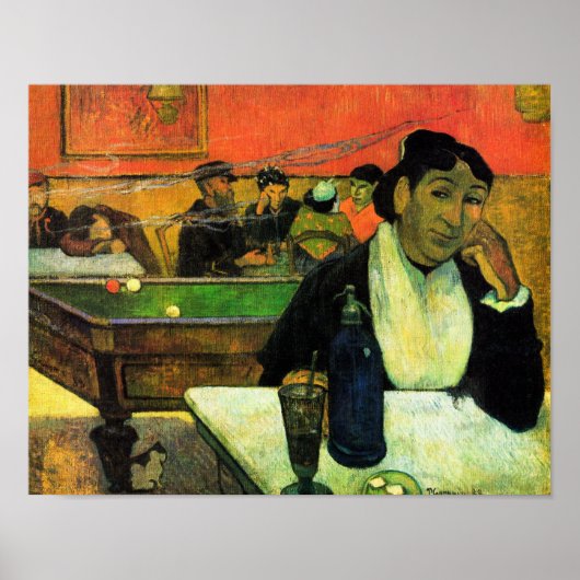 Paul Gauguin: Das Nachtcafé, Arles Poster (Vorne)