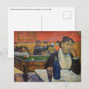 Paul Gauguin - Das Nachtcafé, Arles Postkarte