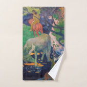 Paul Gauguin - Das Weiße Pferd Badhandtuch Set (Handtuch)