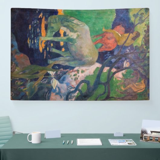 Paul Gauguin - Das Weiße Pferd Banner (Messe)