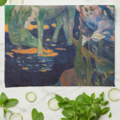 Paul Gauguin - Das Weiße Pferd Geschirrtuch (Gefaltet)