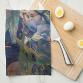 Paul Gauguin - Das Weiße Pferd Geschirrtuch (Viertel Falte)