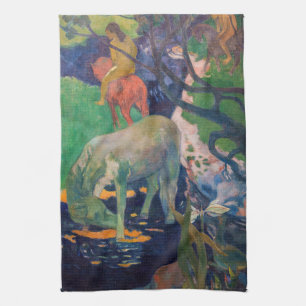 Paul Gauguin - Das Weiße Pferd Geschirrtuch