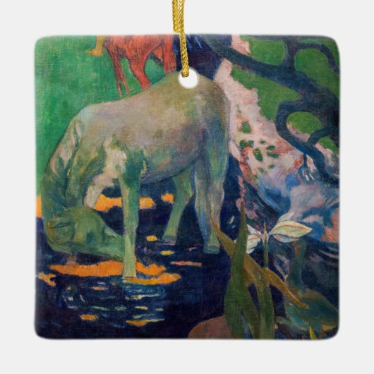 Paul Gauguin - Das Weiße Pferd Keramikornament (Vorderseite)