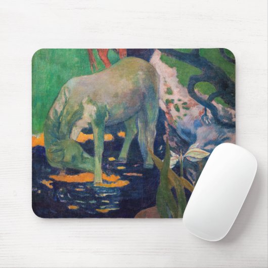 Paul Gauguin - Das Weiße Pferd Mousepad (Mit Mouse)