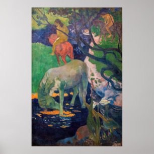 Paul Gauguin - Das Weiße Pferd Poster