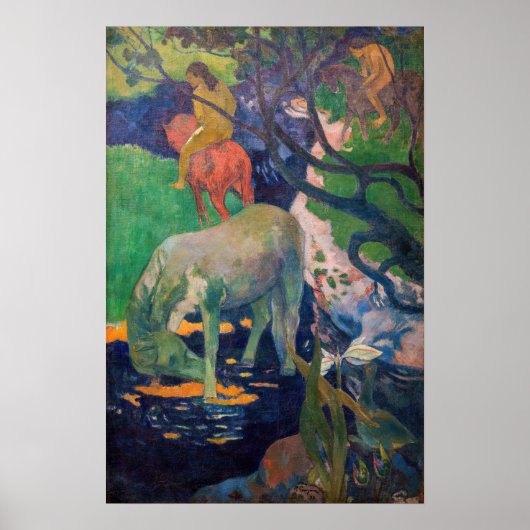Paul Gauguin - Das Weiße Pferd Poster (Vorne)