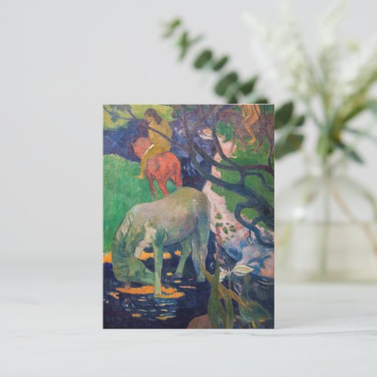 Paul Gauguin - Das Weiße Pferd Postkarte (Stehend Vorderseite)