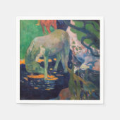 Paul Gauguin - Das Weiße Pferd Serviette (Vorderseite)
