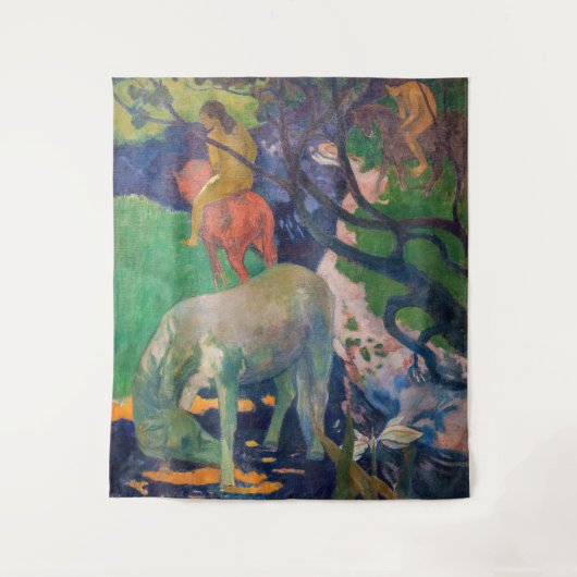 Paul Gauguin - Das Weiße Pferd Wandteppich (Vorderseite)