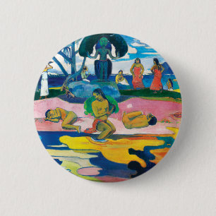 Paul Gauguin Day of the God (Mahana no atua) Art Button