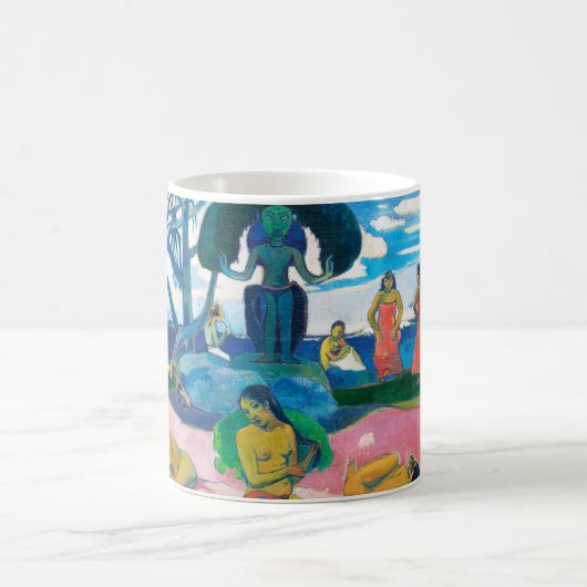 Paul Gauguin Day of the God (Mahana no atua) Art Kaffeetasse (Mittel)