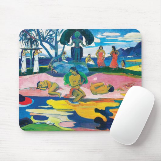 Paul Gauguin Day of the God (Mahana no atua) Art Mousepad (Mit Mouse)