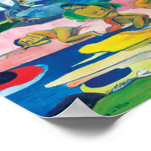 Paul Gauguin Day of the God (Mahana no atua) Art Poster (Ecke)
