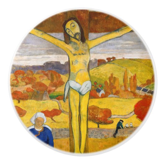 Paul Gauguin - Der gelbe Christus Keramikknauf (Vorderseite)