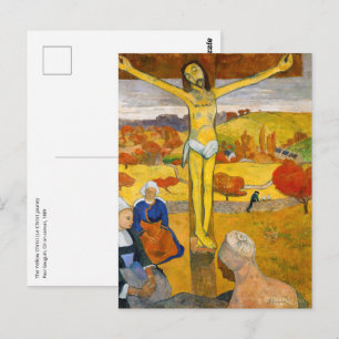 Paul Gauguin - Der gelbe Christus Postkarte