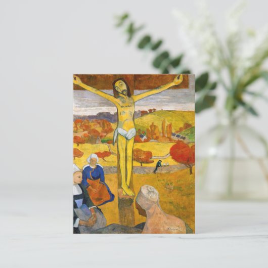 Paul Gauguin - Der gelbe Christus Postkarte (Stehend Vorderseite)