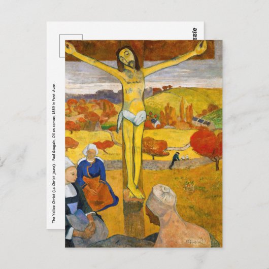 Paul Gauguin - Der gelbe Christus Postkarte (Vorne/Hinten)