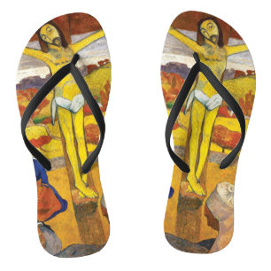 Paul Gauguin Der Gelbe Christus Vintage Fine Art Badesandalen