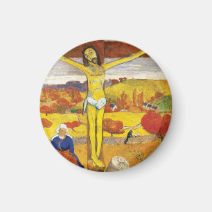 Paul Gauguin Der gelbe Christus Vintage-Fine-Art Magnet