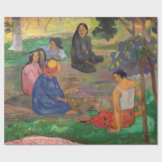 Paul Gauguin - Der Konversation / Parau Geschenkpapier (Flach)