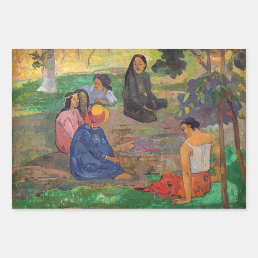 Paul Gauguin - Der Konversation / Parau Geschenkpapier Set (Vorderseite 2)