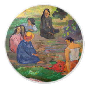 Paul Gauguin - Der Konversation / Parau Keramikknauf