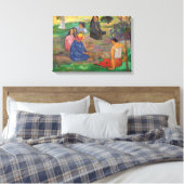 Paul Gauguin - Der Konversation / Parau Leinwanddruck (Insitu (Schlafzimmer))