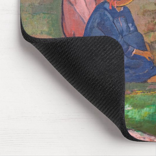 Paul Gauguin - Der Konversation / Parau Mousepad (Ecke)